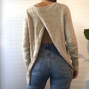 Abercrombie & Fitch Open Back Sweater